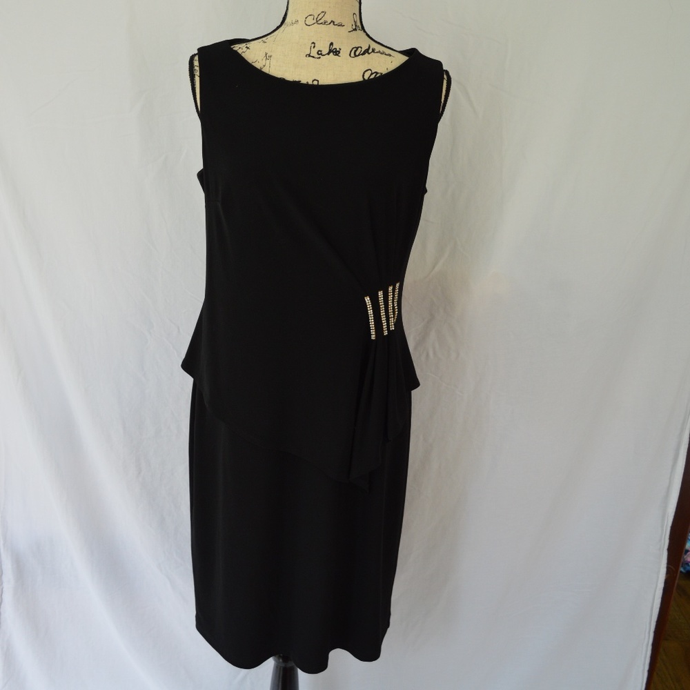 Joseph Ribkoff Black semi formal dress Size 14 EUC